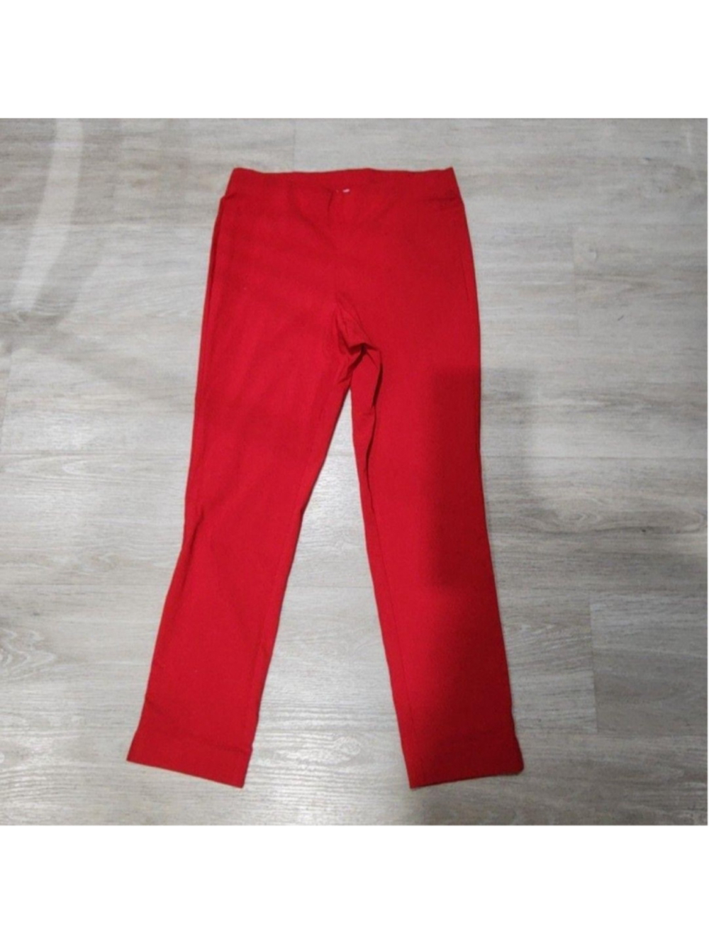Michael Kors Jegging Pants Womens S Red Ponte Skinny Stretch Elastic Waist
